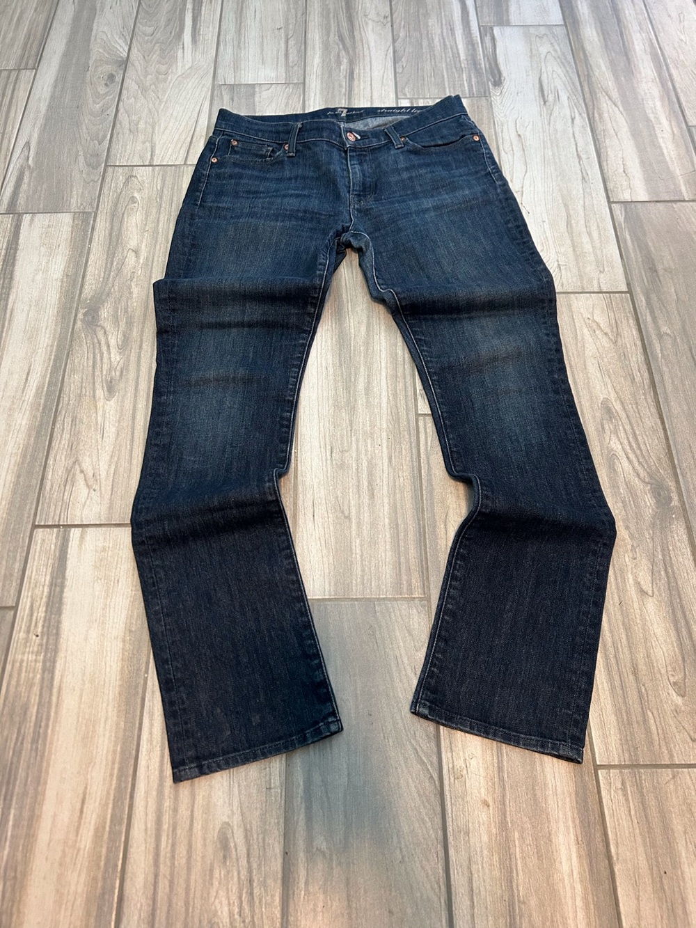 Classic Mid Rise Blue Women's Straight-Leg Jeans Comfort Casual Everyday 29